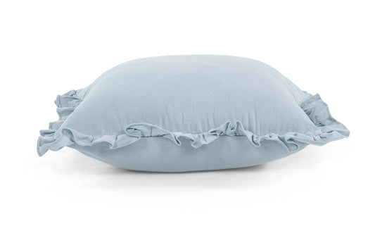 Gepersonaliseerd kussen met franjes - Blauw