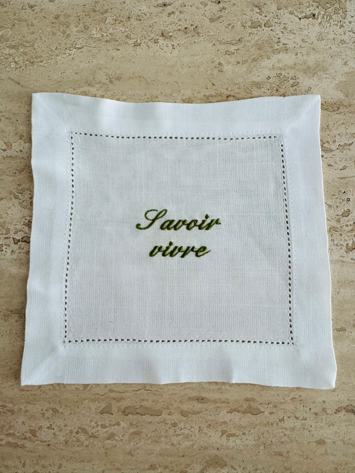 Cocktail Napkin - Savoir Vivre