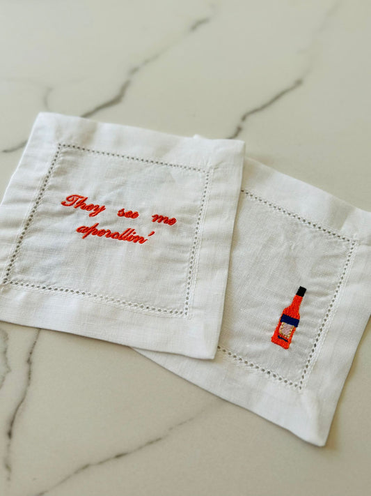 Aperol Cocktail Napkins Set