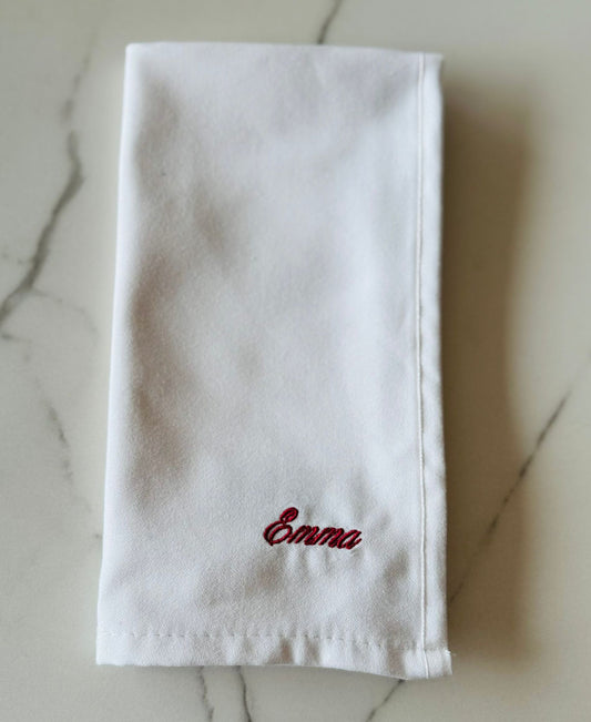 Set van 4 gepersonaliseerde servetten