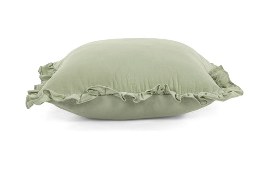 Gepersonaliseerd kussen met franjes - Groen