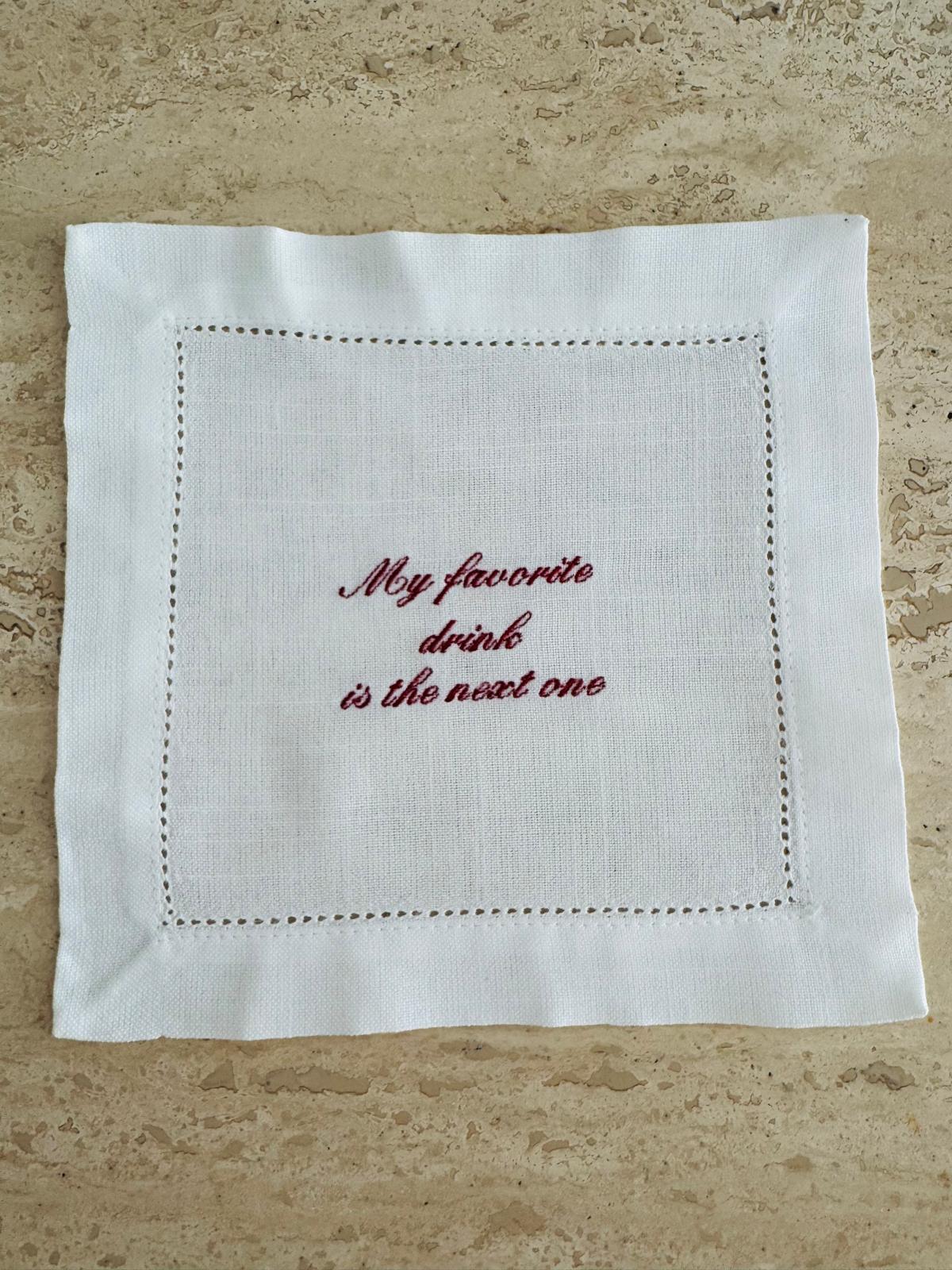 Cocktail napkin - Next drink