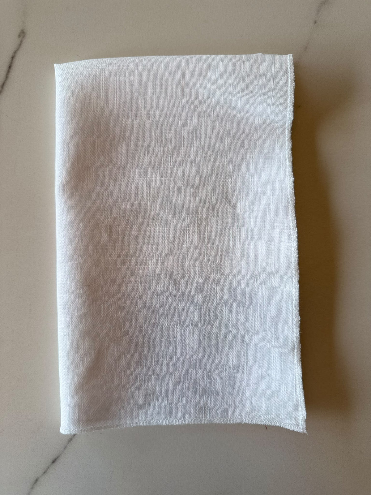 Gepersonaliseerde 100% Linnen Servet Wit - Set van 2