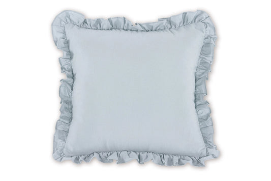 Gepersonaliseerd kussen met franjes - Blauw