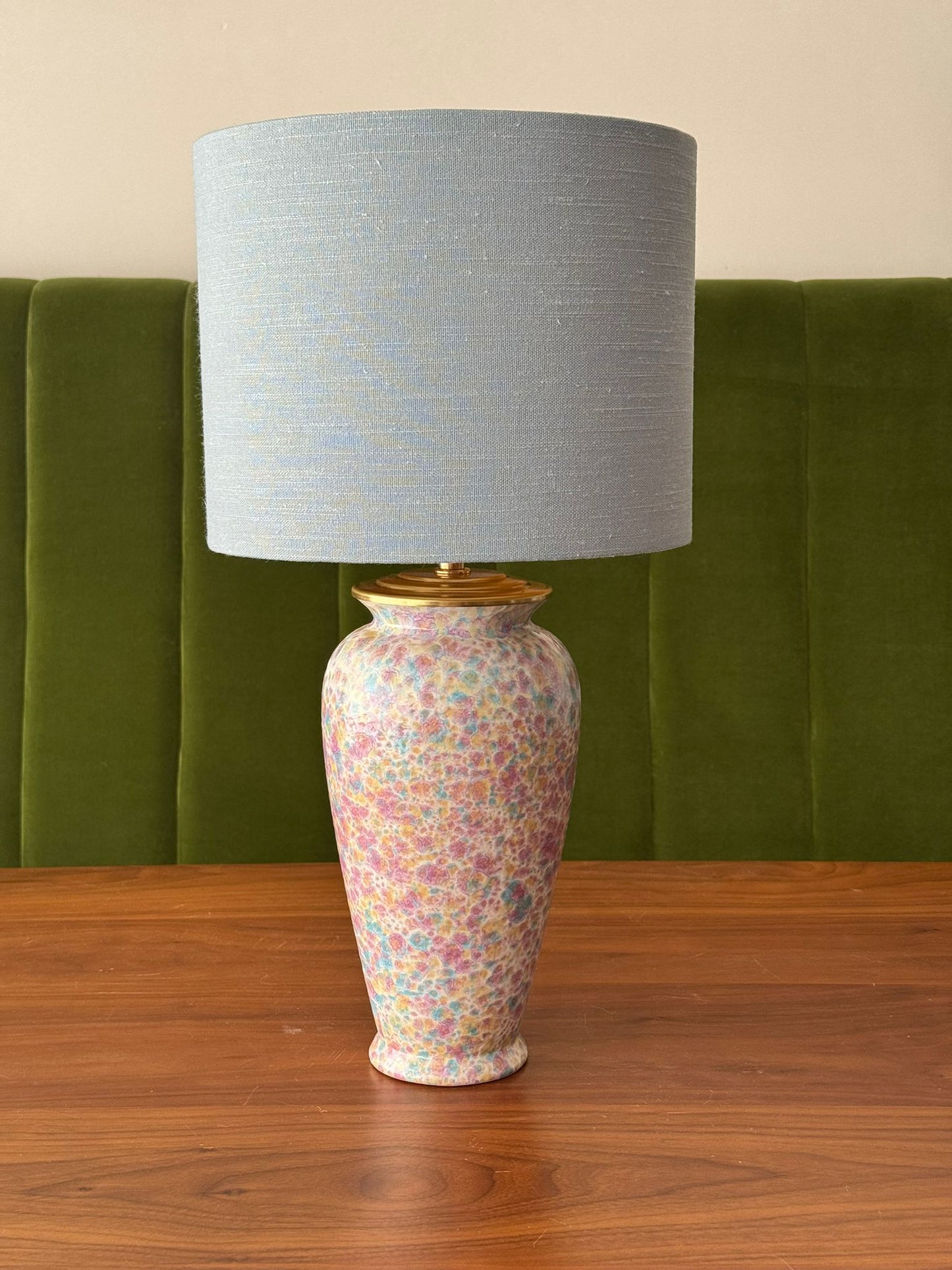 Purple Blue West Germany Lamp