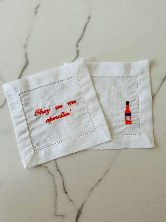 Aperol Cocktail Napkins Set