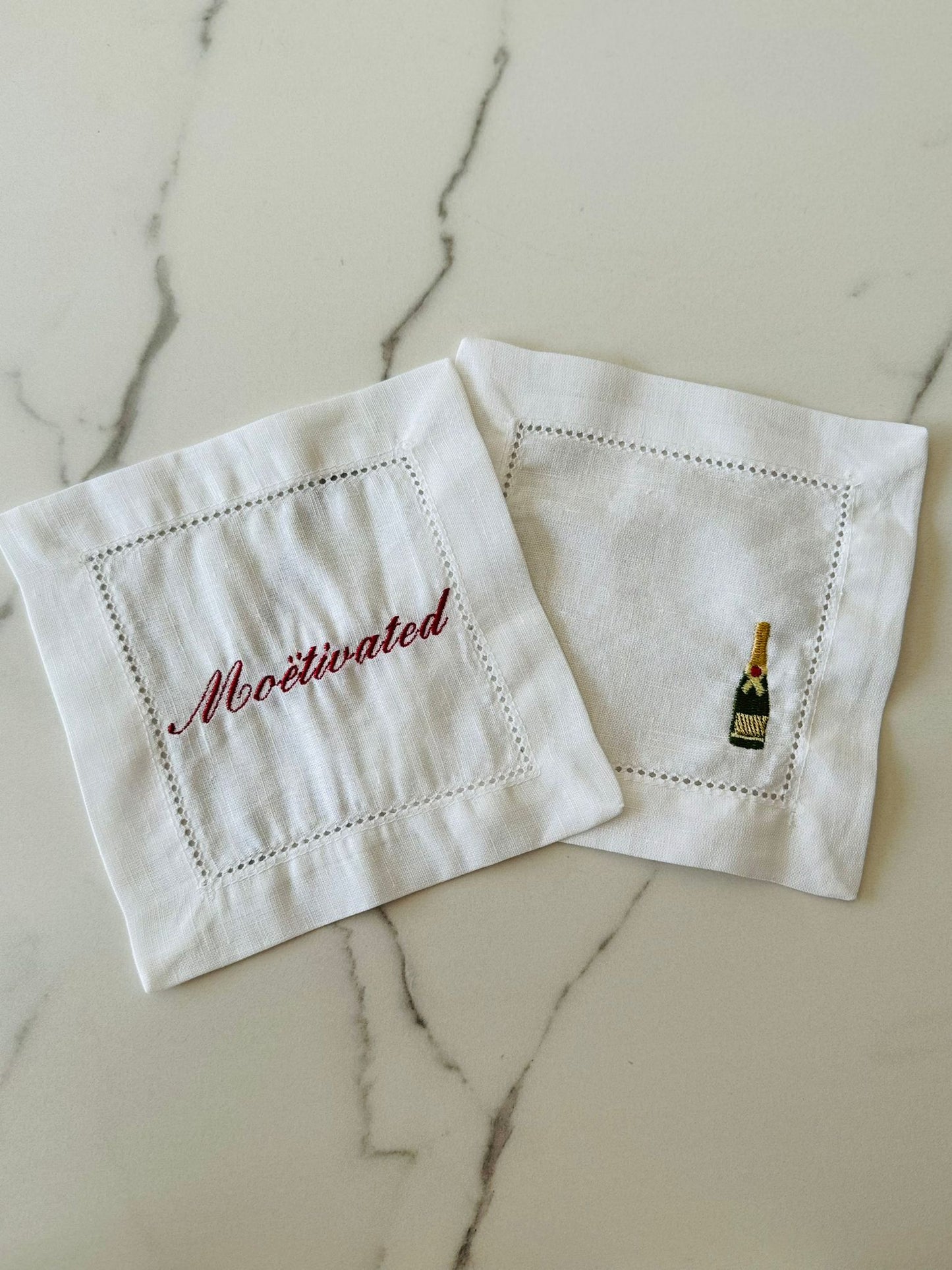 Champagne Cocktail Napkins Set