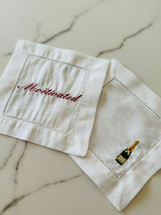 Champagne Cocktail Napkins Set