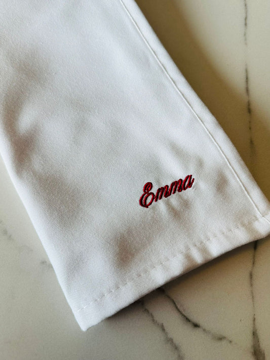 Set van 4 gepersonaliseerde servetten