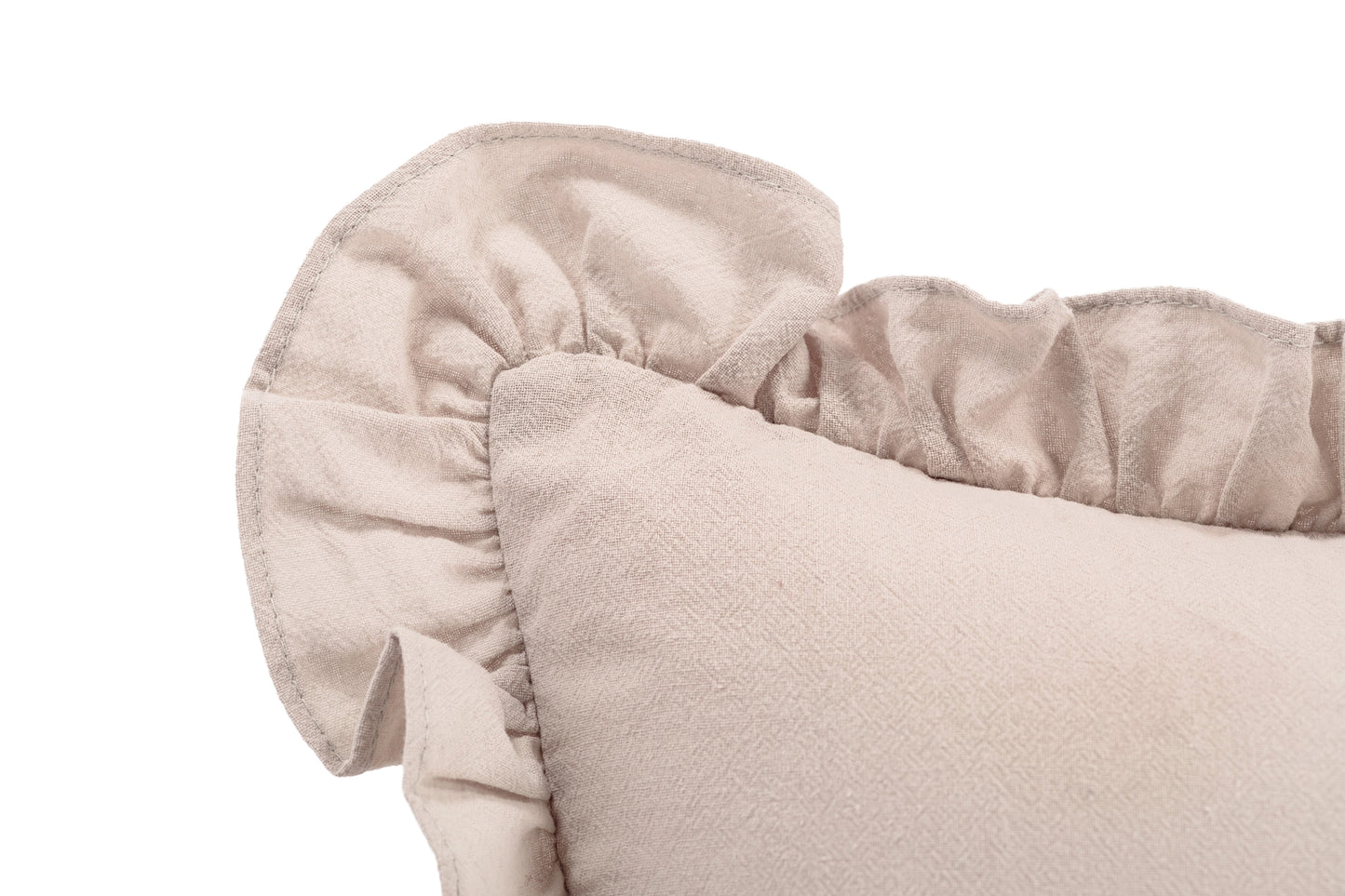 Gepersonaliseerd kussen met franjes - Beige