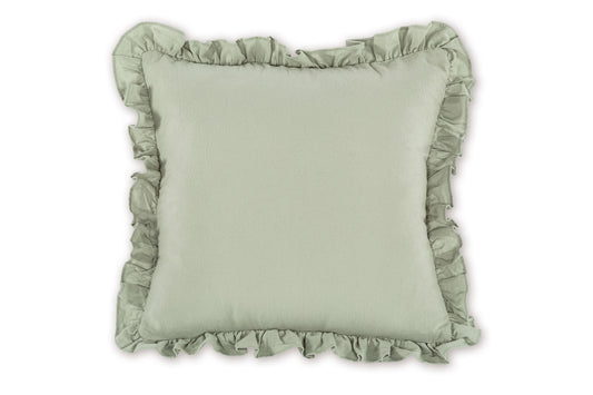 Gepersonaliseerd kussen met franjes - Groen