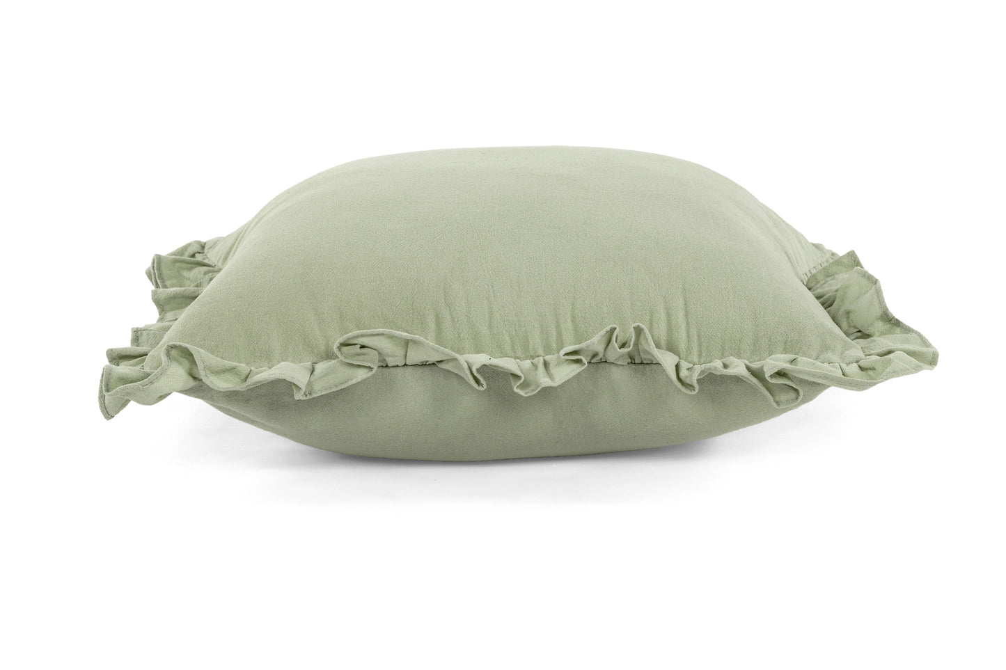 Gepersonaliseerd kussen met franjes - Groen