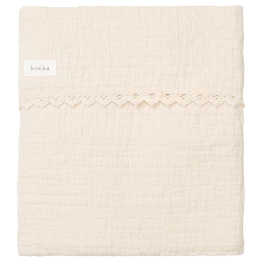 Wiegdeken Gepersonaliseerd Ecru - Koeka 150x100 cm
