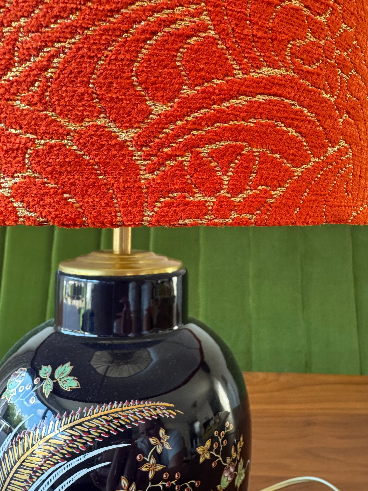 Orange Golden Bird Lamp