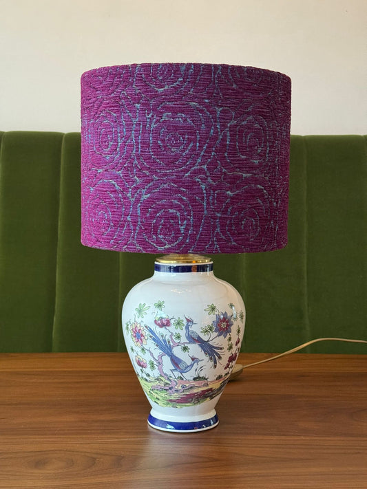Purple Peacocks Dream Lamp