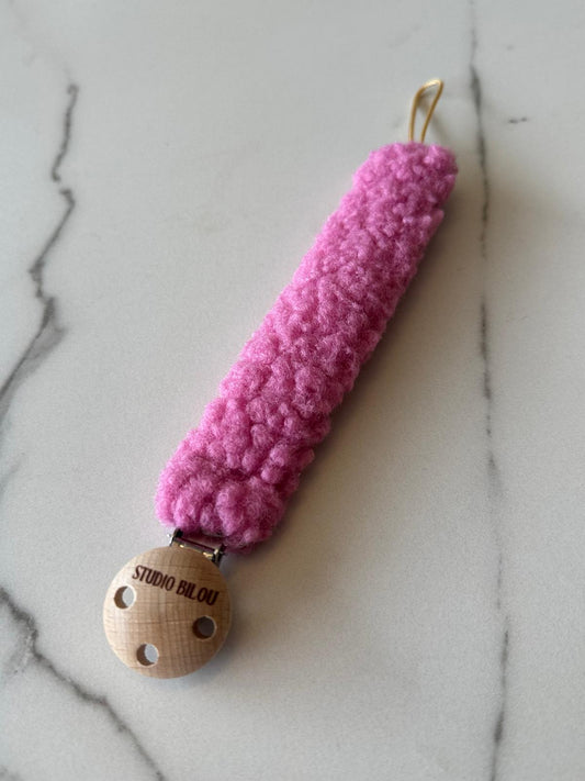 Teddy speenkoord - Roze