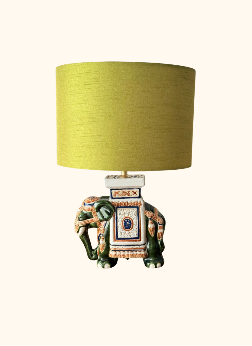 Green Elephant Lamp