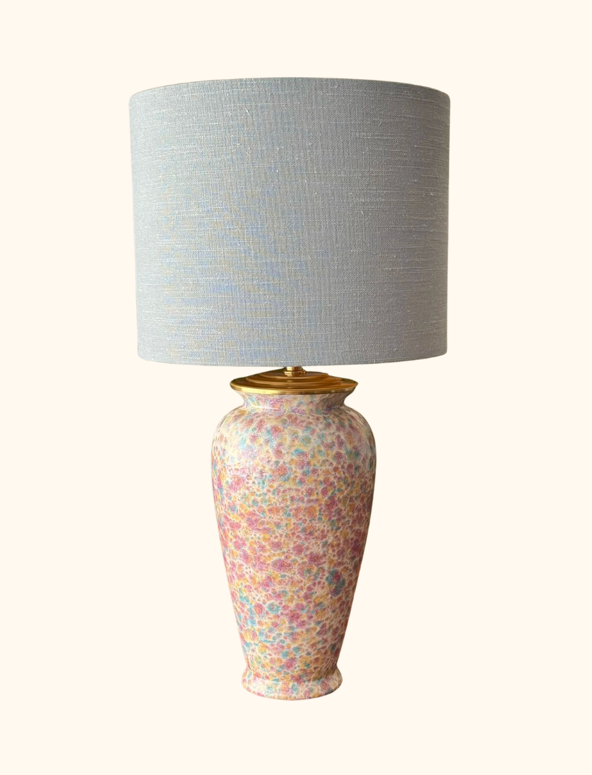 Purple Blue West Germany Lamp