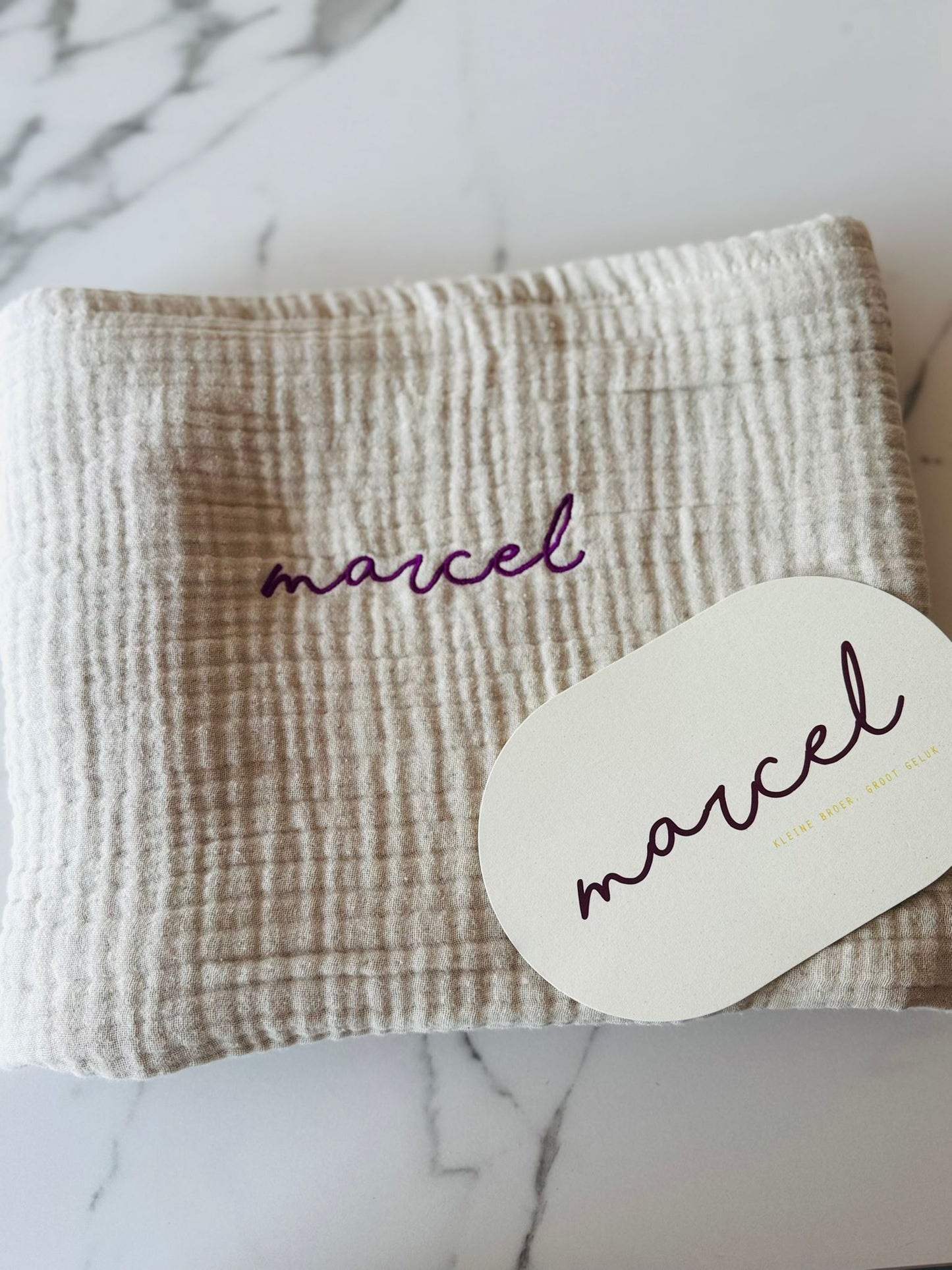 Babydoek Sandstone Beige - 100x100 cm