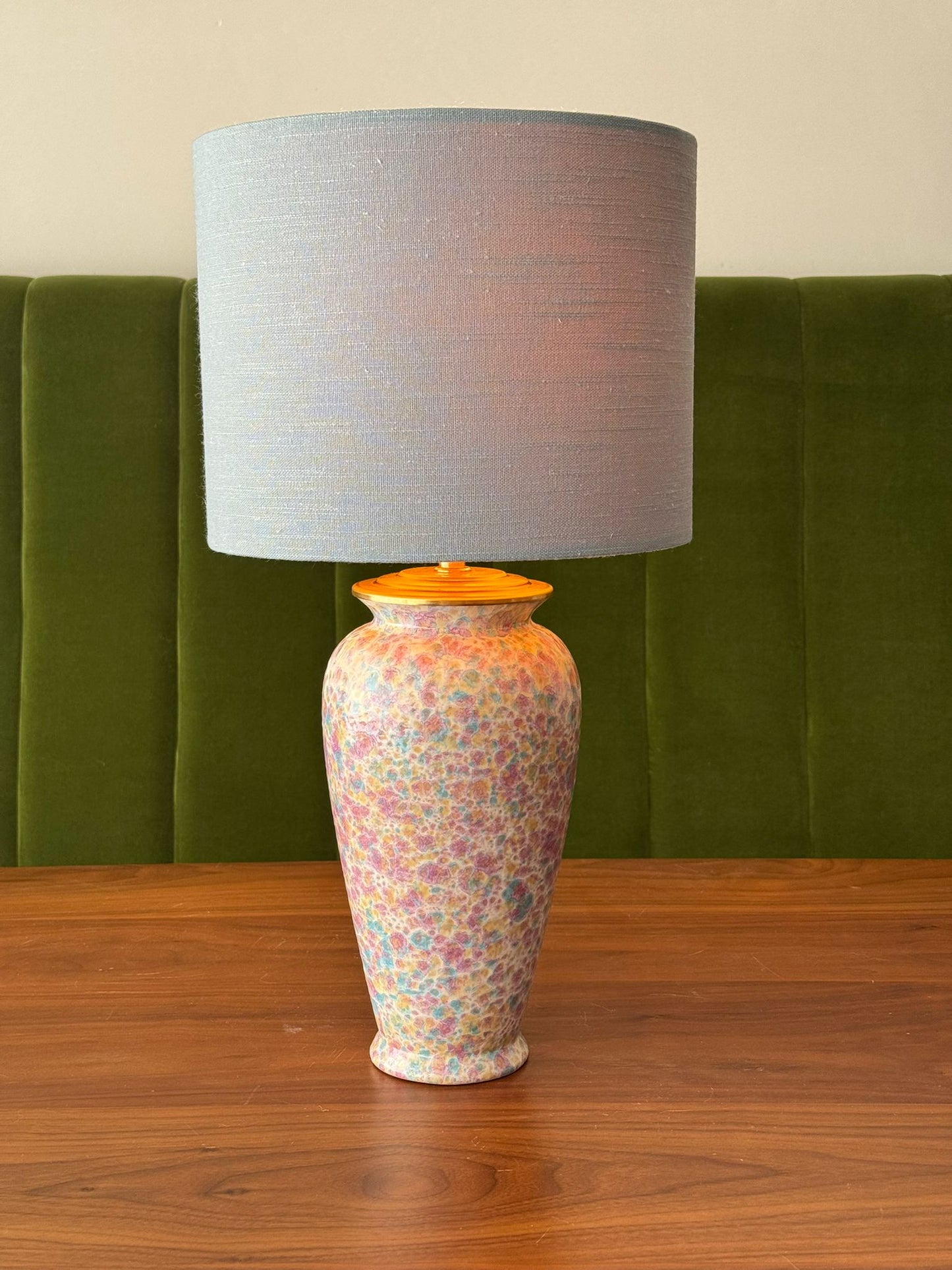 Purple Blue West Germany Lamp