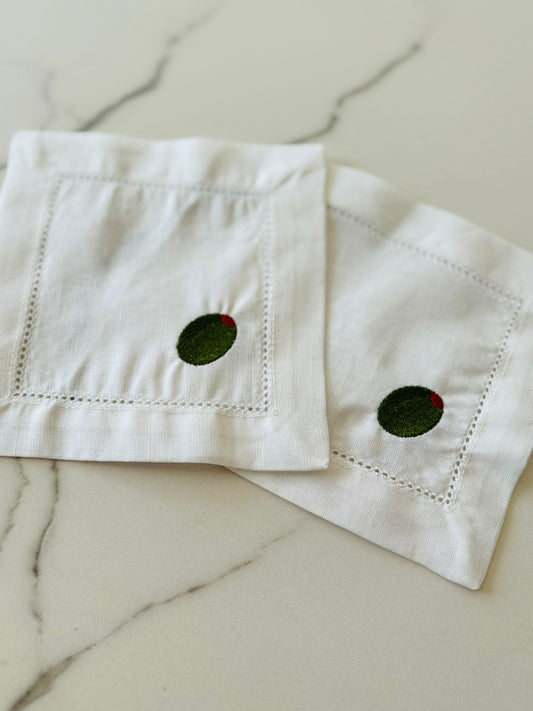 Olijven Cocktail Napkins Set